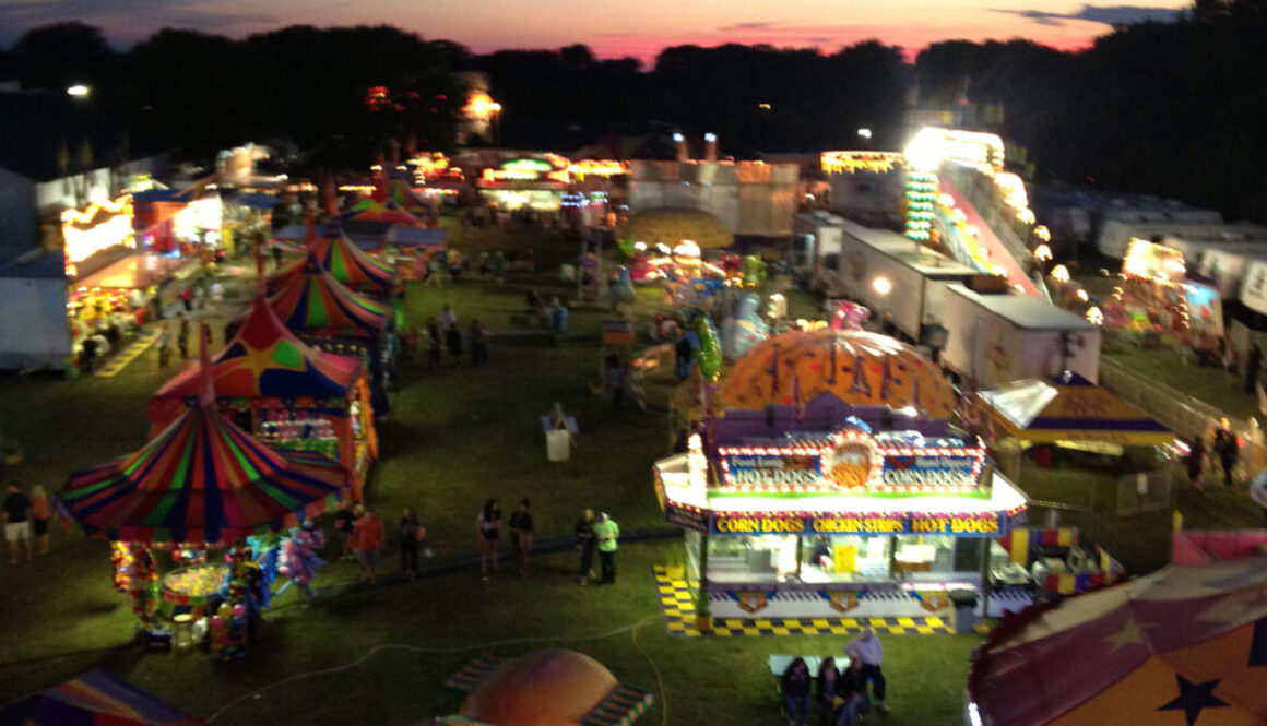 The midway at Carver County Fair