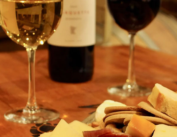 Valentines Day wine and cheeses at Schram Vineyards